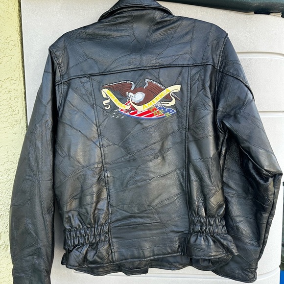 Leather Motorcycle Jacket - Picture 4 of 12